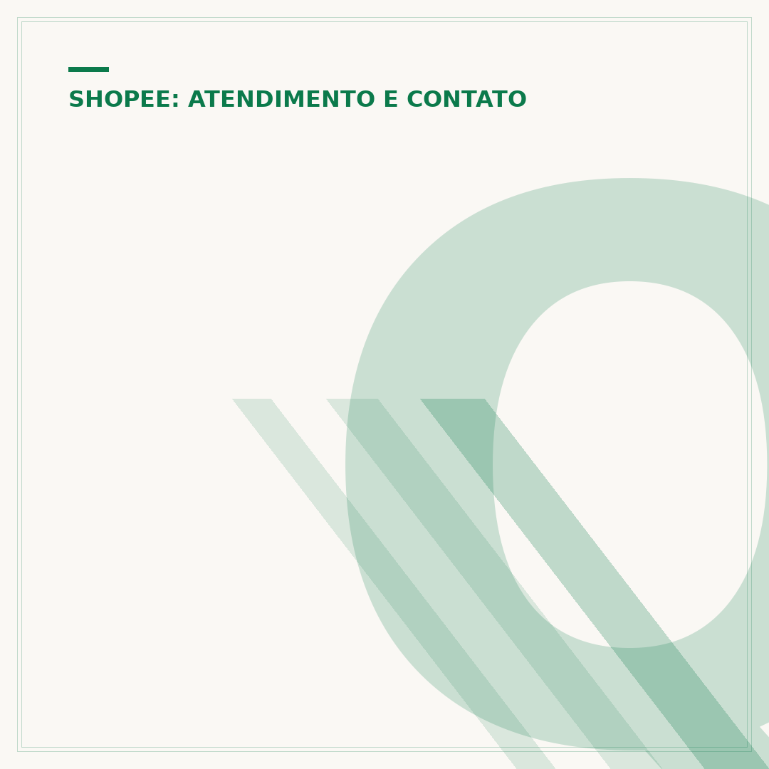 Qual o número para entrar em contato com a Shopee?