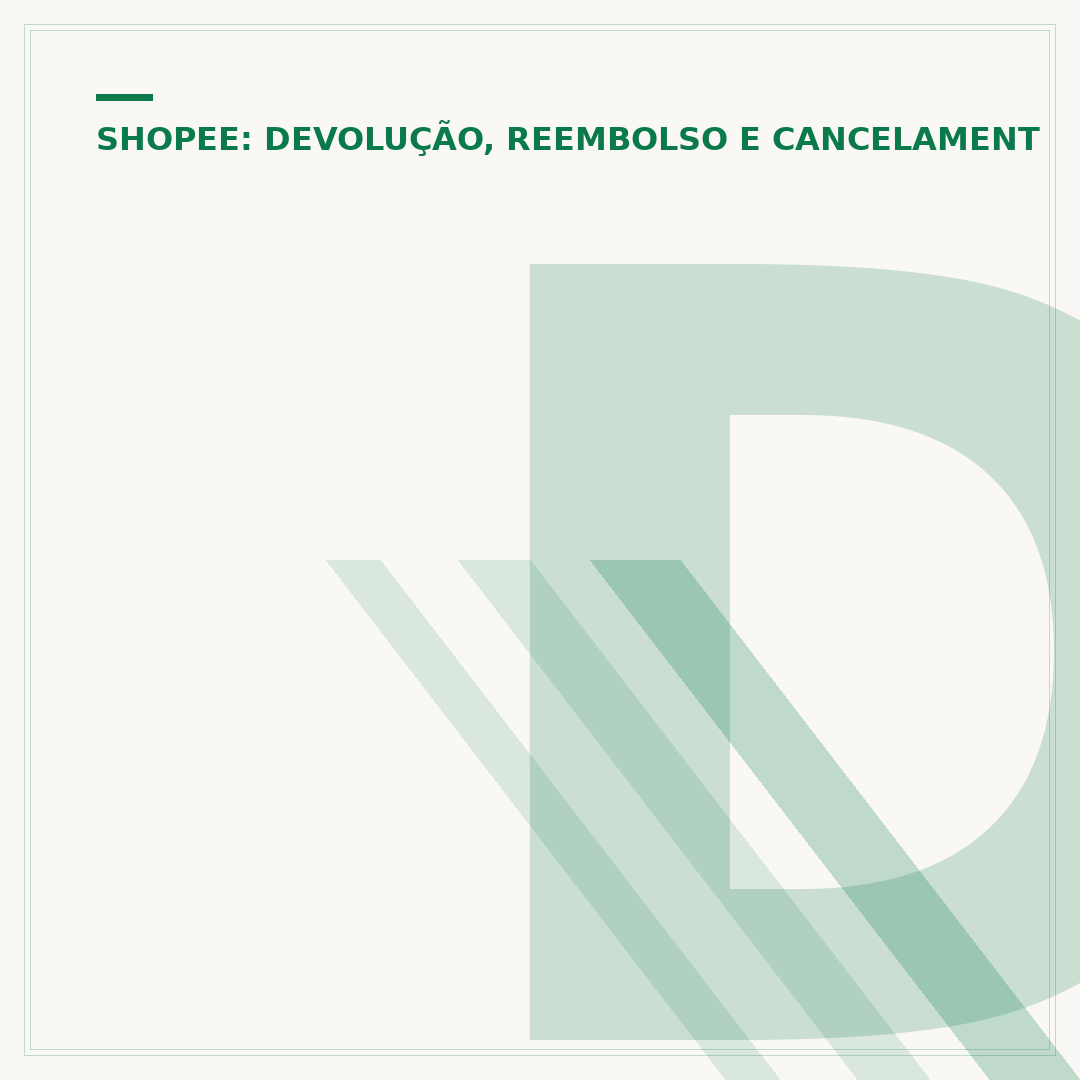 Devolver produto na Shopee após pedido finalizado