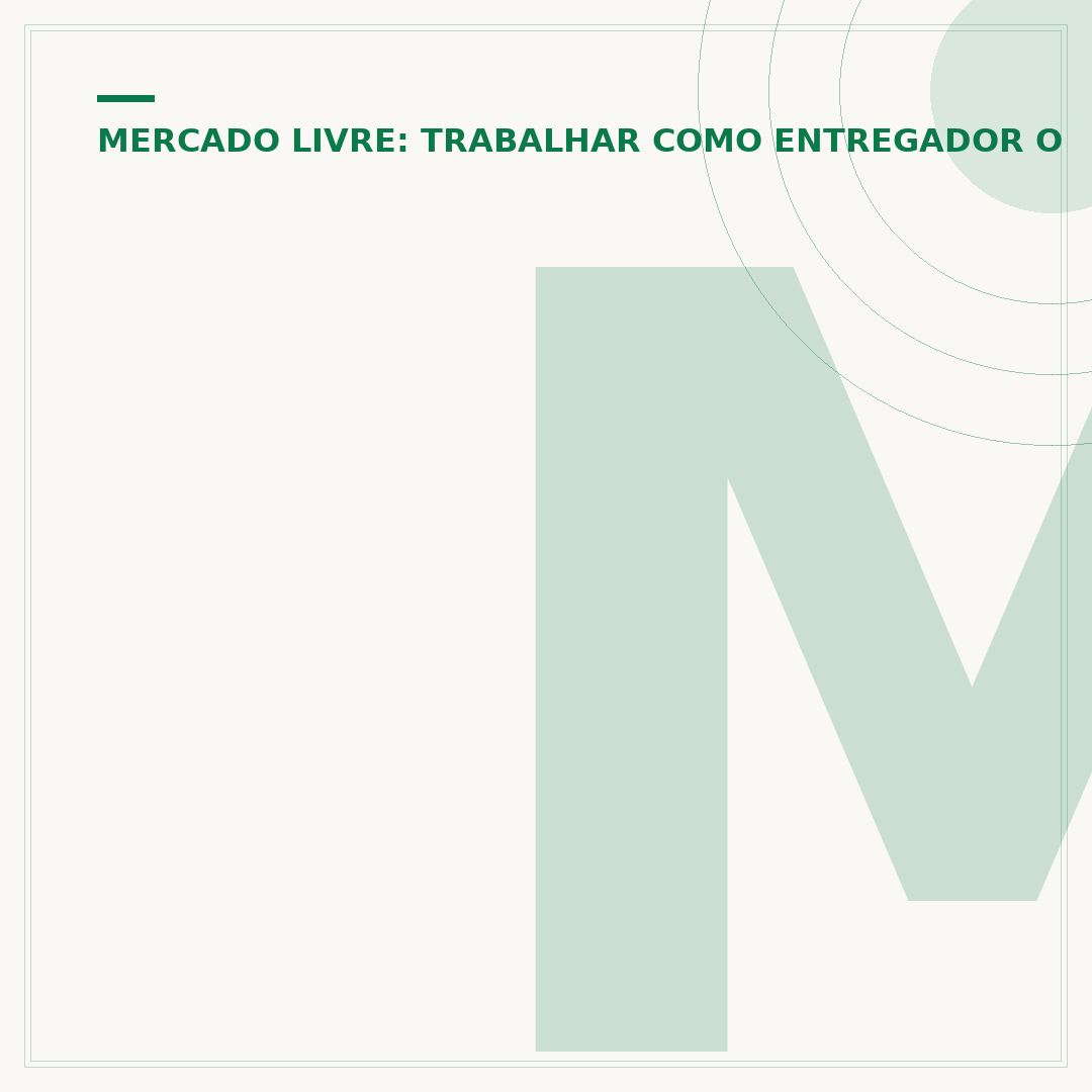 Motorista iniciou percurso Mercado Livre