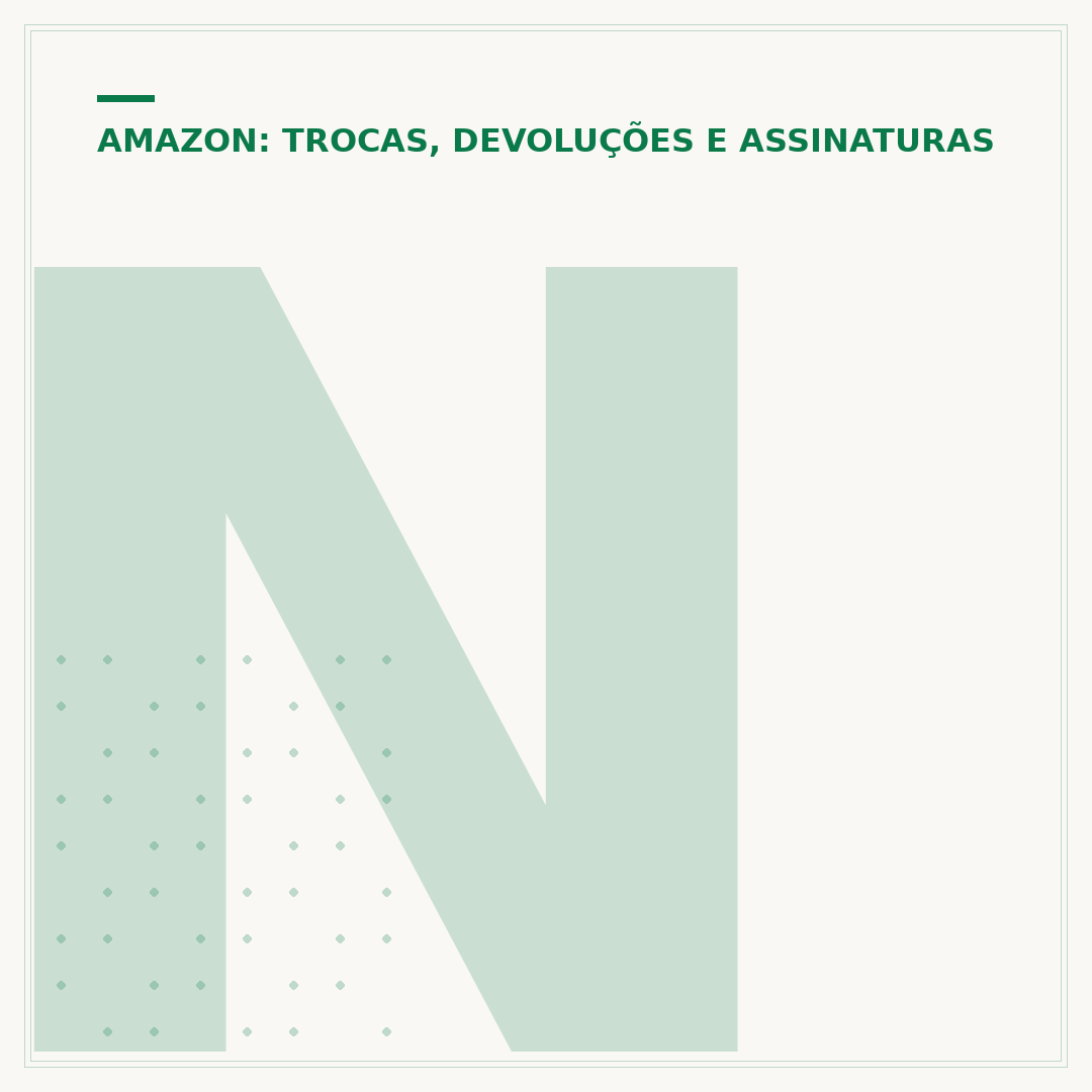 Não é possível cancelar produtos solicitados na Amazon