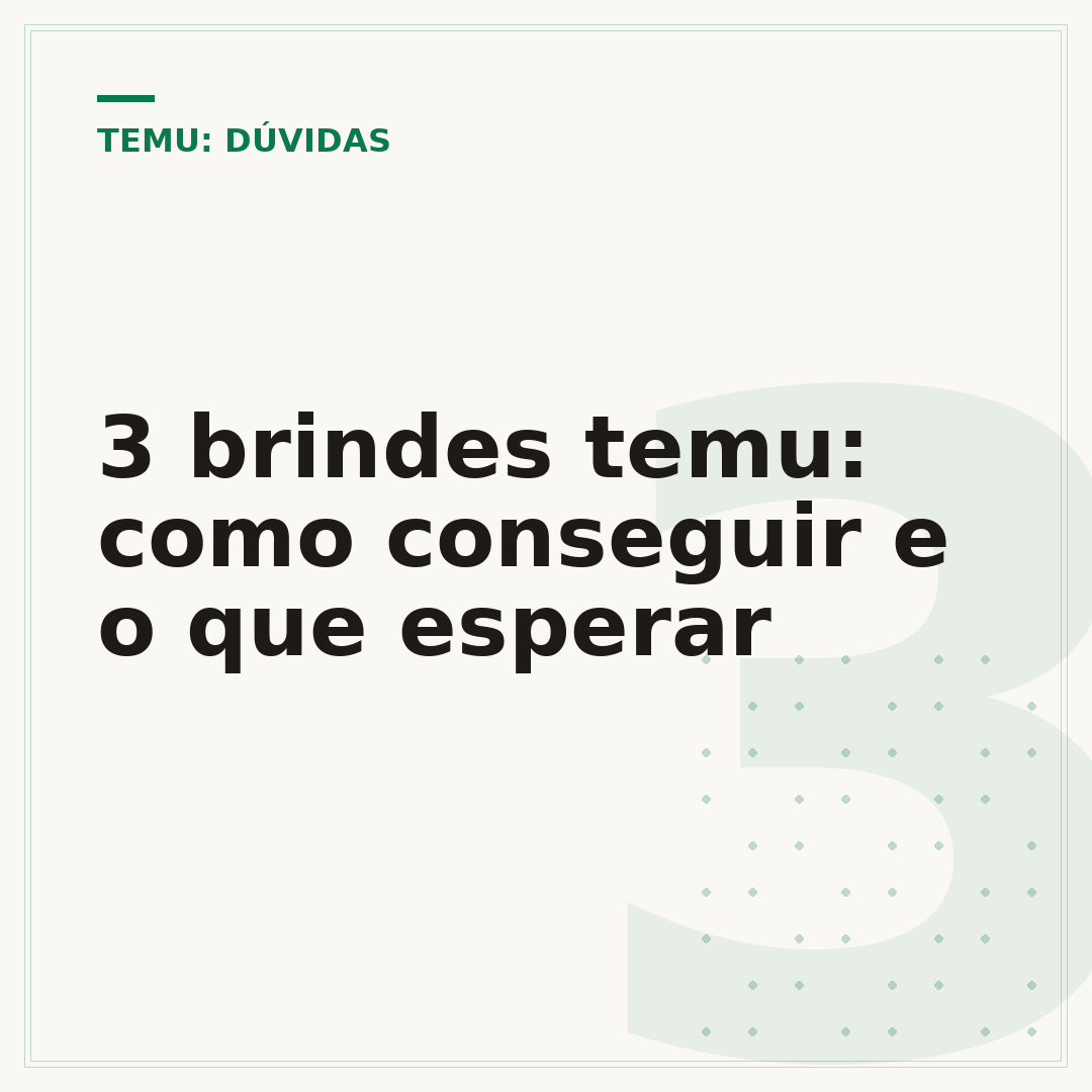3 brindes temu: como conseguir e o que esperar
