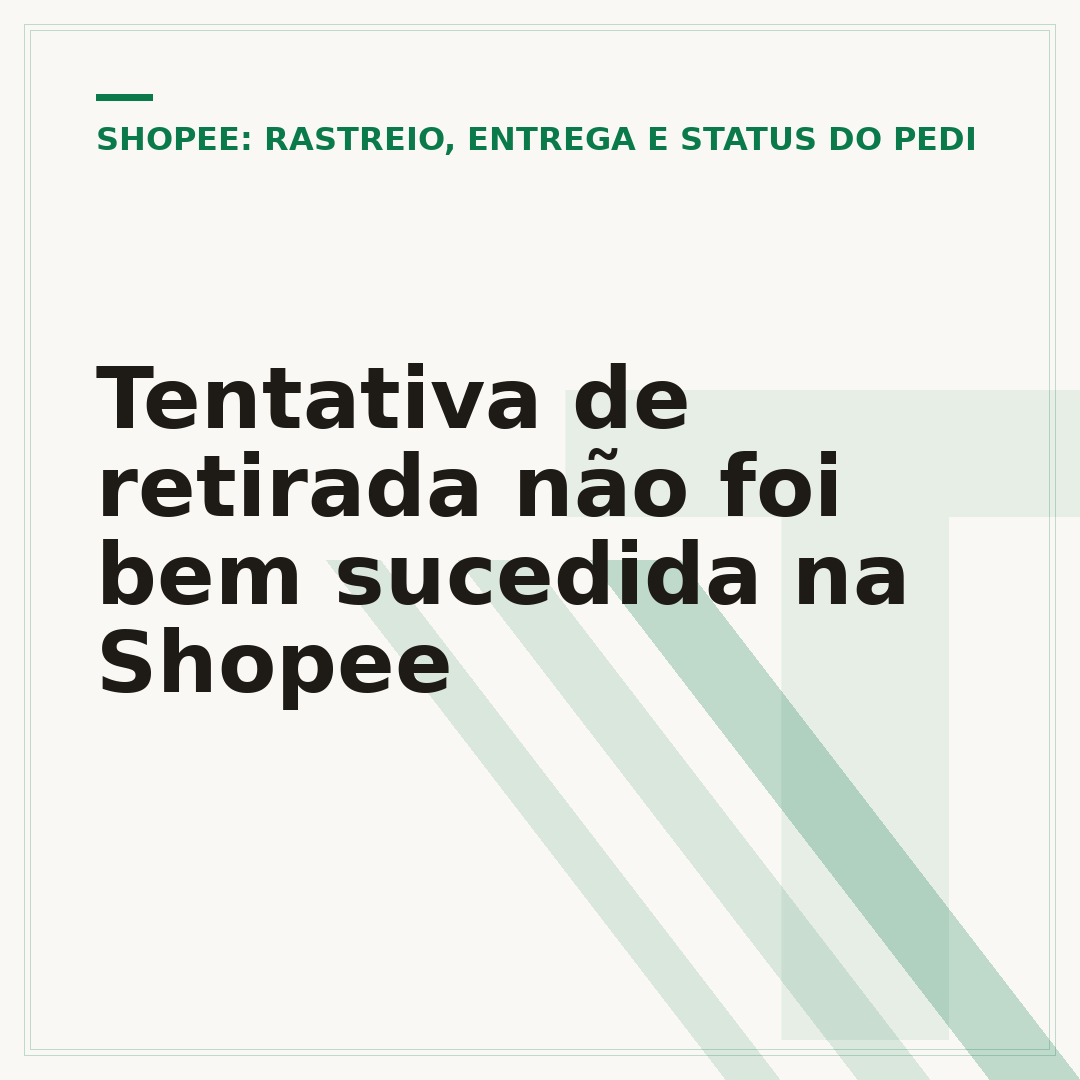 Tentativa de retirada não foi bem sucedida na Shopee