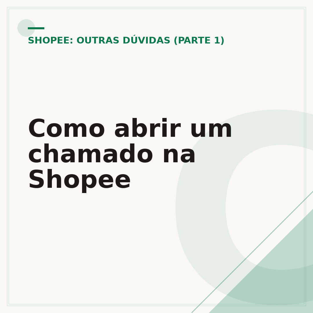 Como abrir um chamado na Shopee