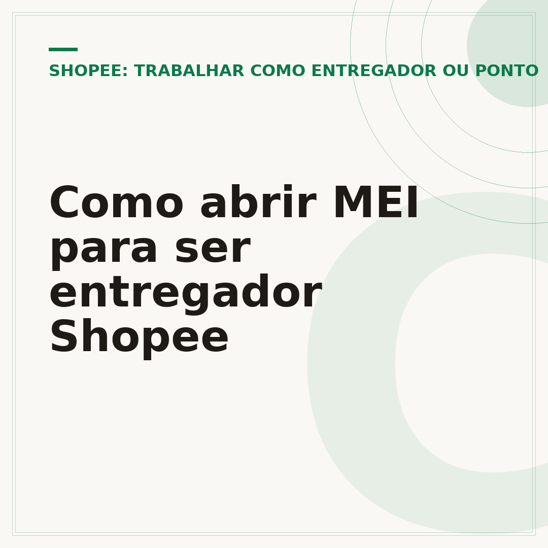 Como abrir MEI para ser entregador Shopee