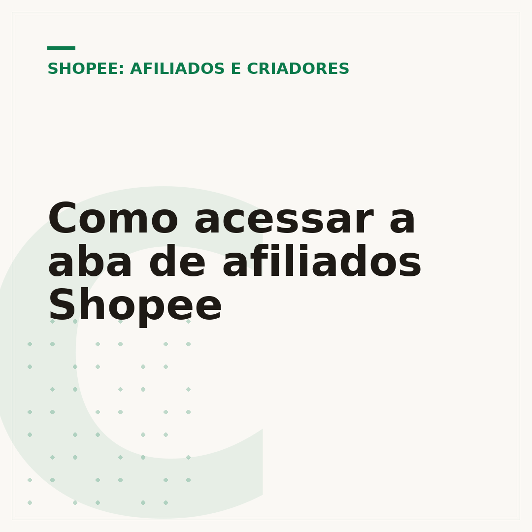Como acessar a aba de afiliados Shopee