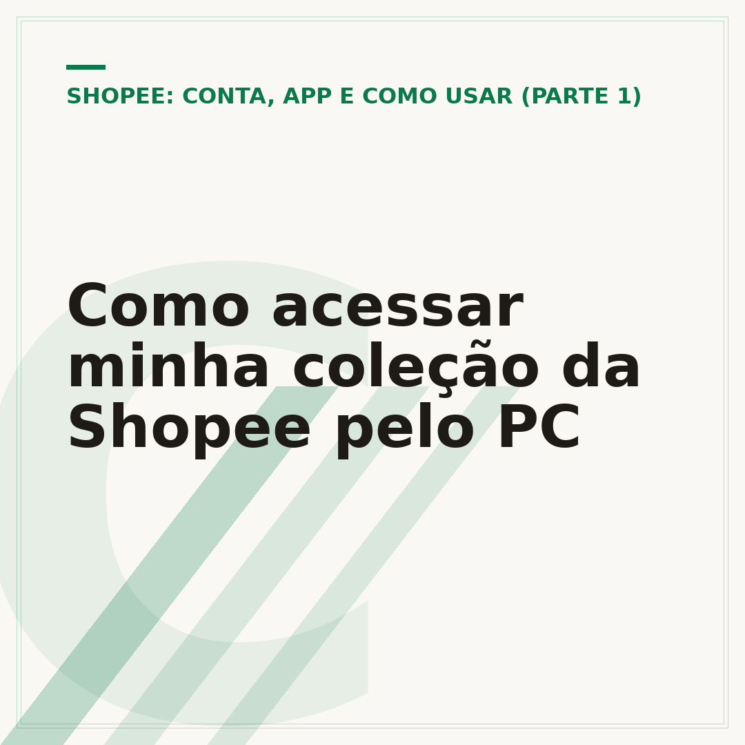 Como acessar minha coleção da Shopee pelo PC