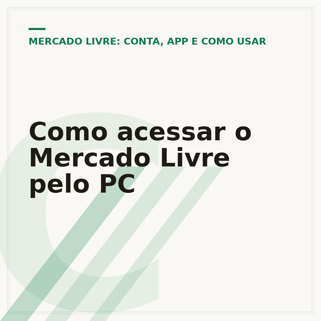 Como acessar o Mercado Livre pelo PC