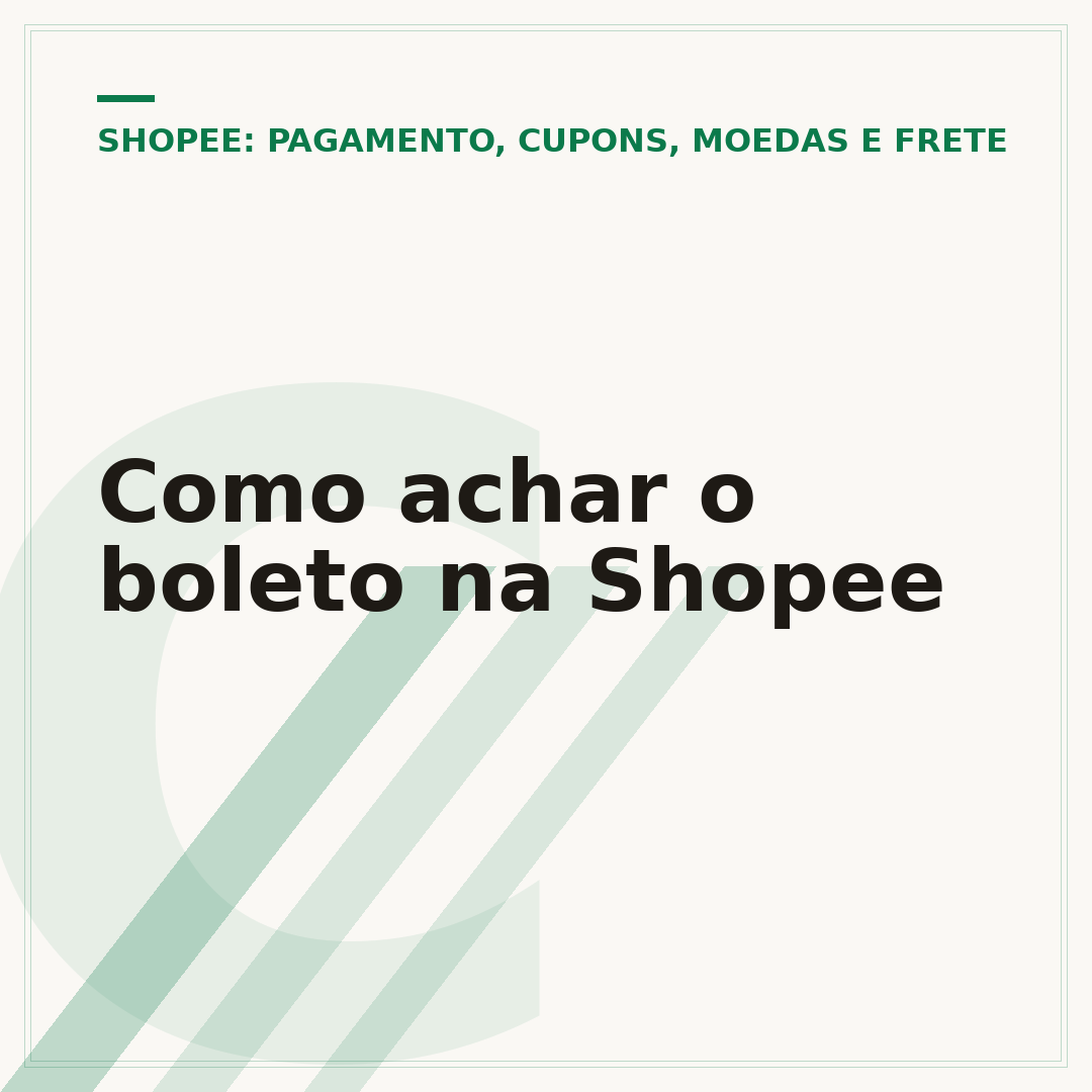 Como achar o boleto na Shopee