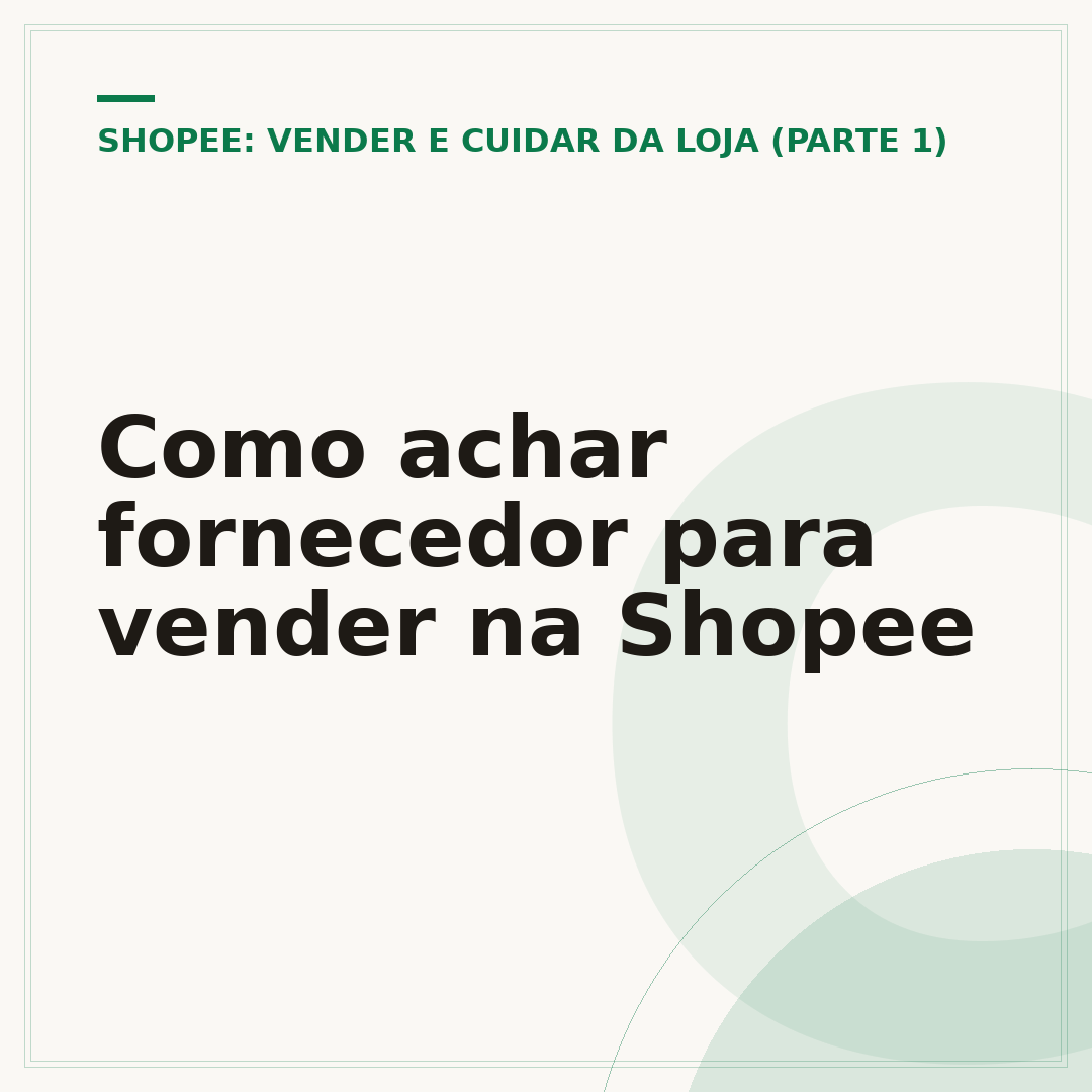 Como achar fornecedor para vender na Shopee