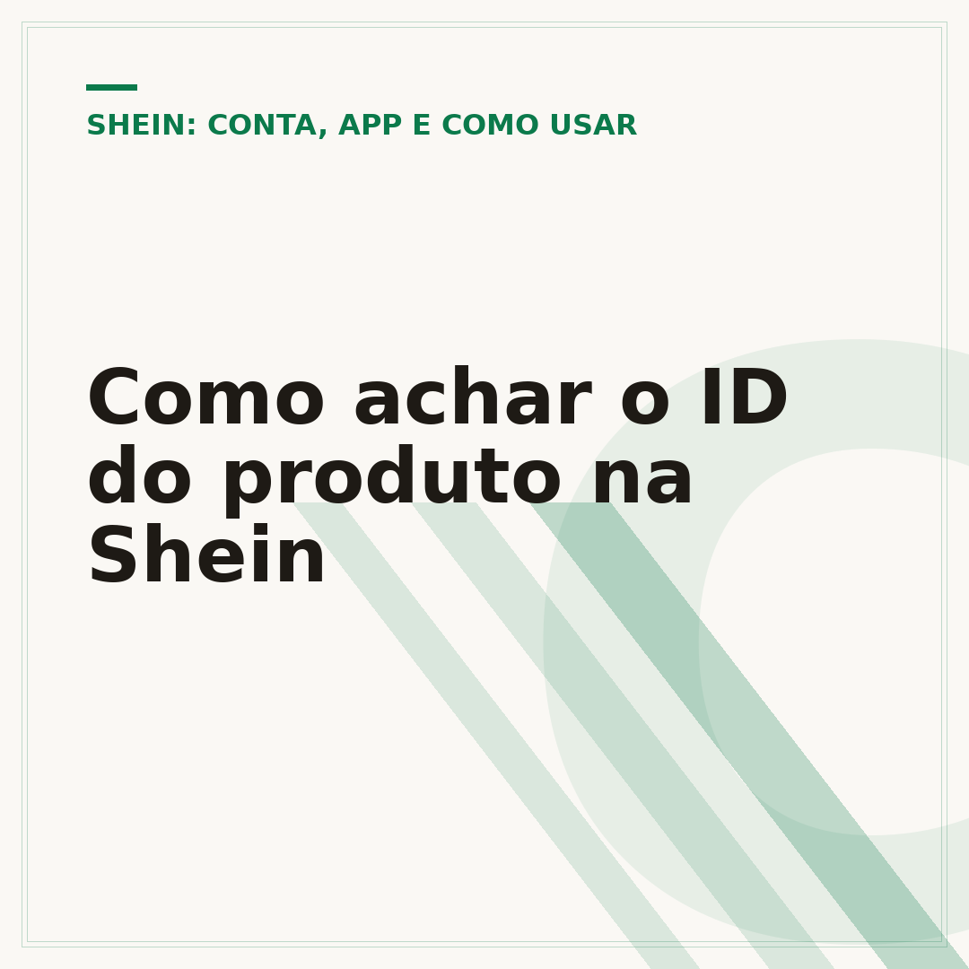 Como achar o ID do produto na Shein