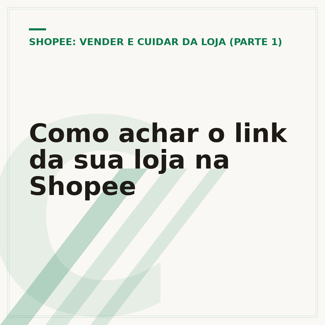 Como achar o link da sua loja na Shopee