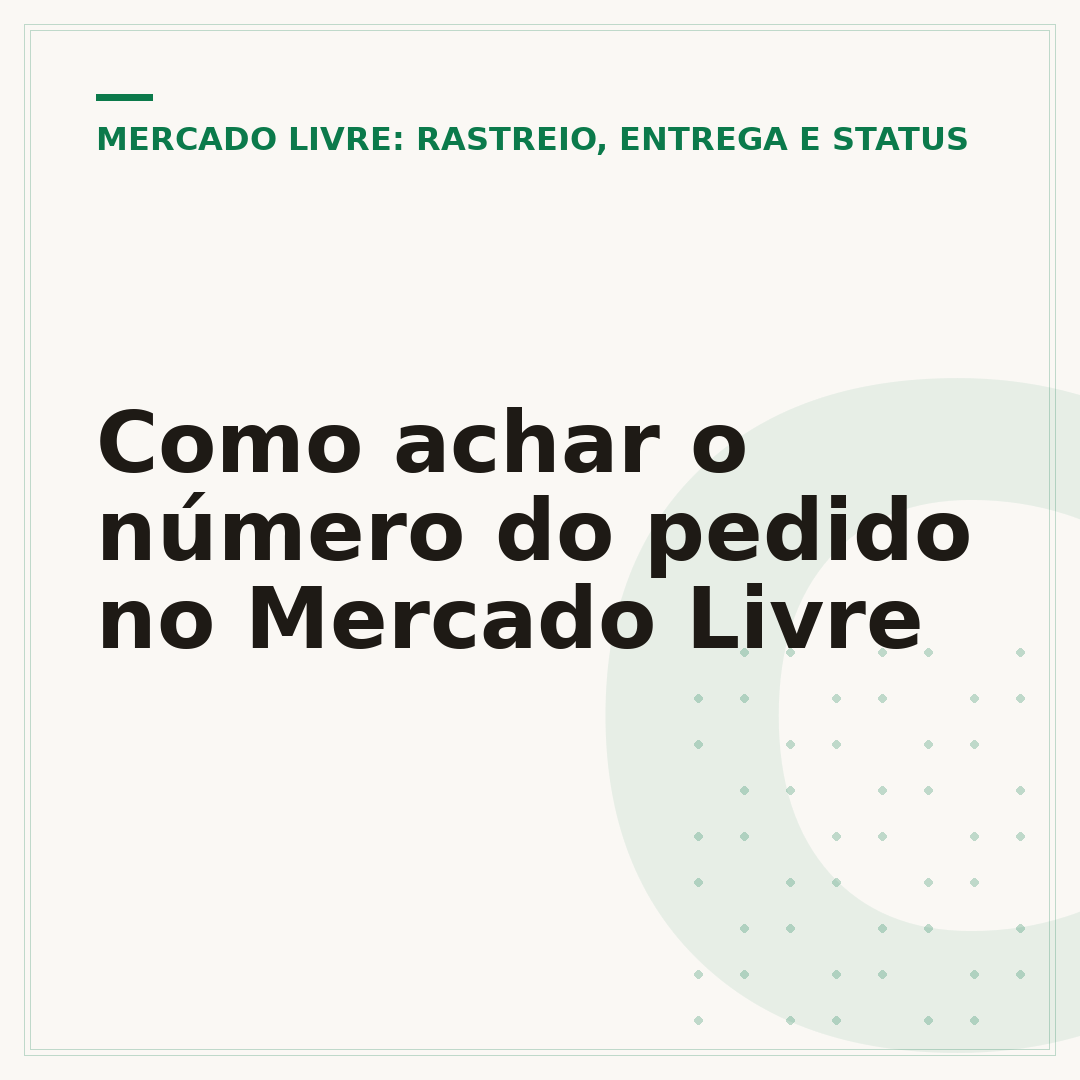 Como achar o número do pedido no Mercado Livre
