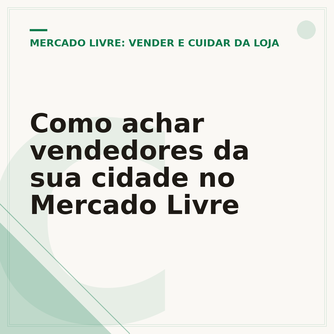 Como achar vendedores da sua cidade no Mercado Livre