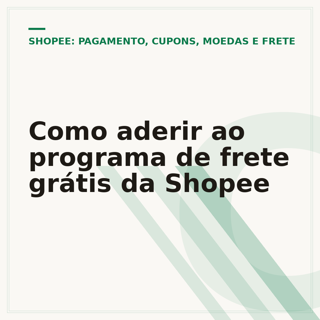 Como aderir ao programa de frete grátis da Shopee
