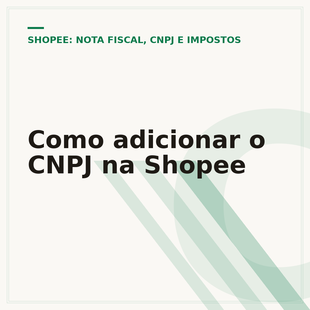 Como adicionar o CNPJ na Shopee