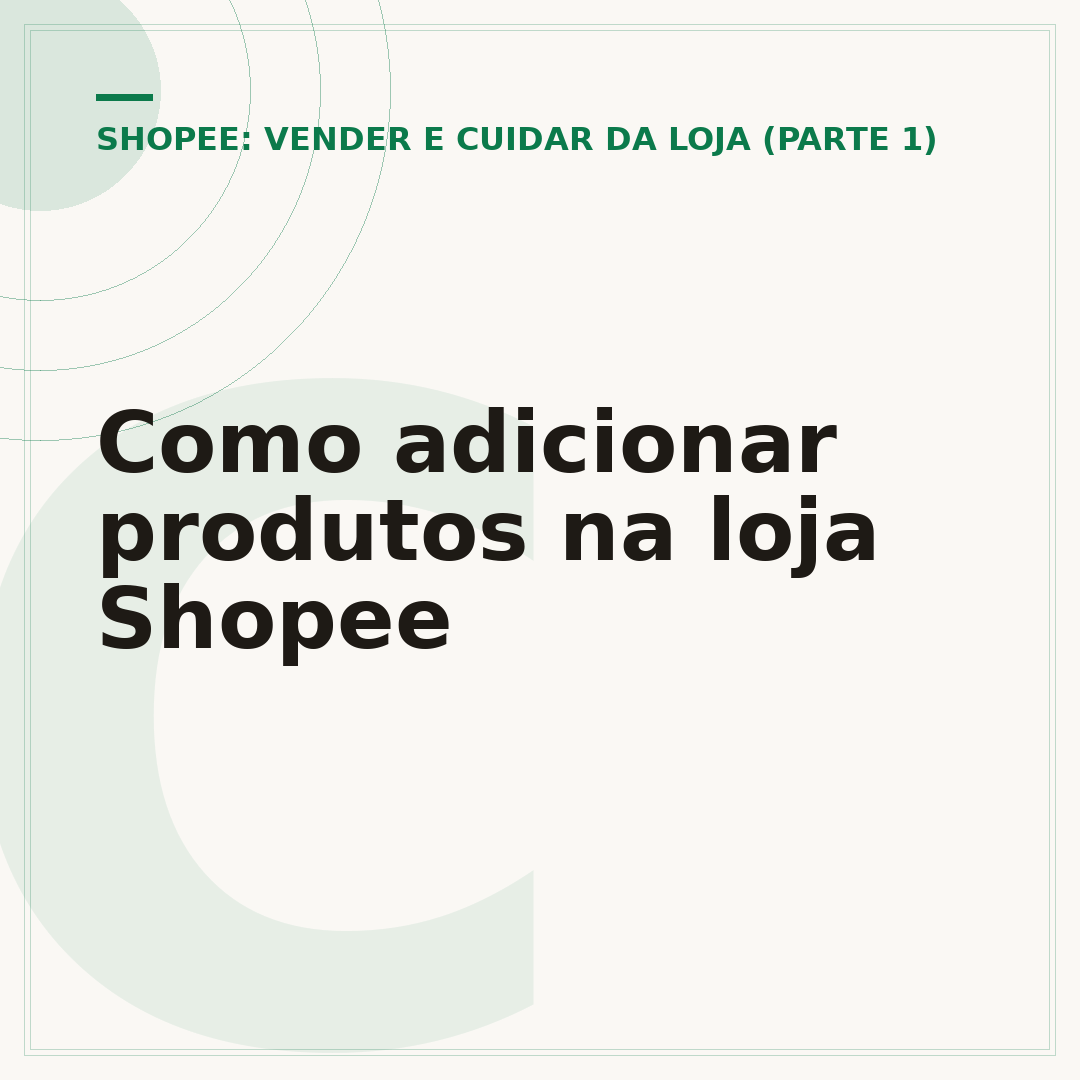 Como adicionar produtos na loja Shopee