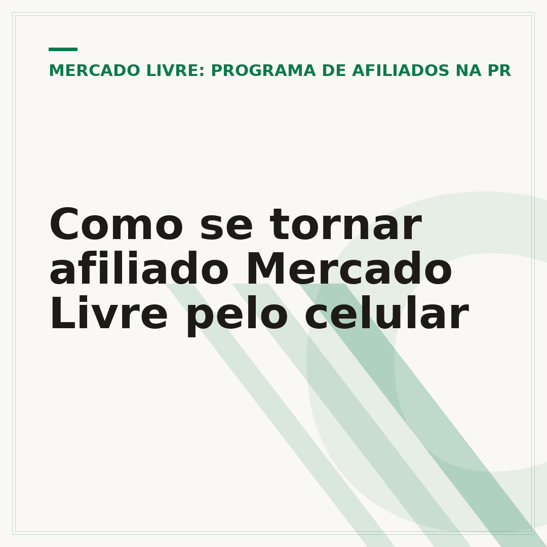 Como se tornar afiliado Mercado Livre pelo celular