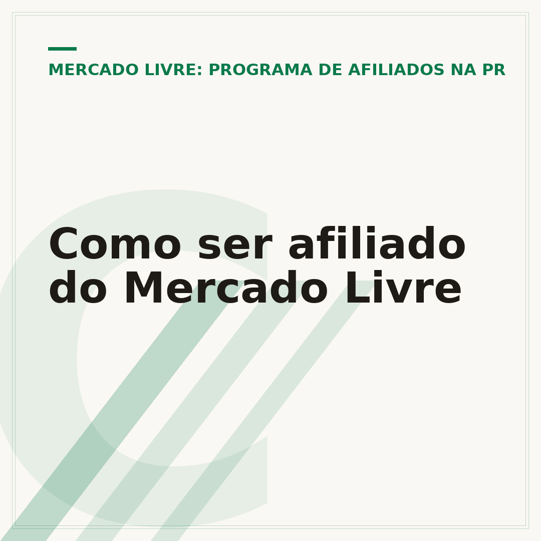 Como ser afiliado do Mercado Livre