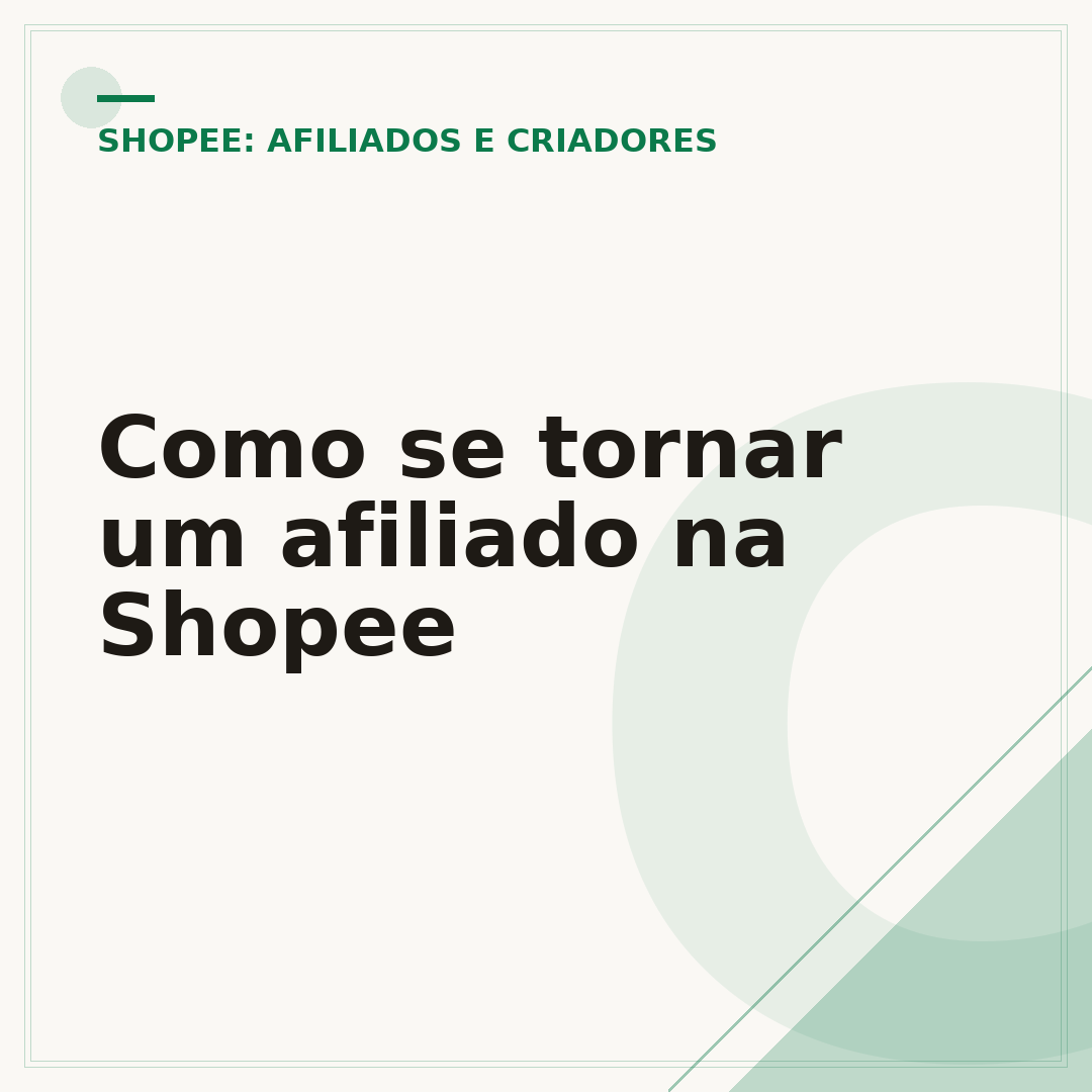 Como se tornar um afiliado na Shopee