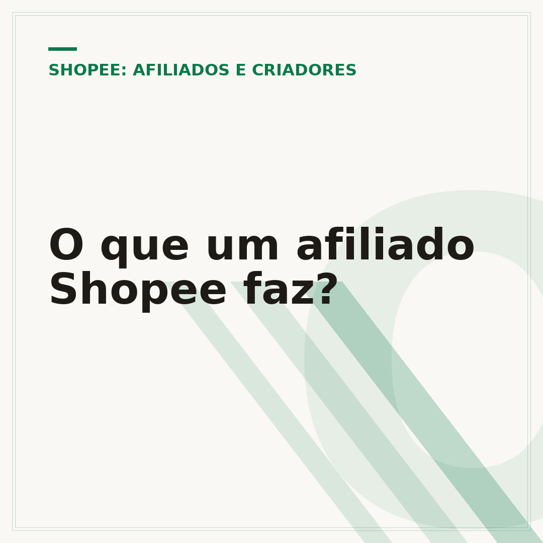 O que um afiliado Shopee faz?