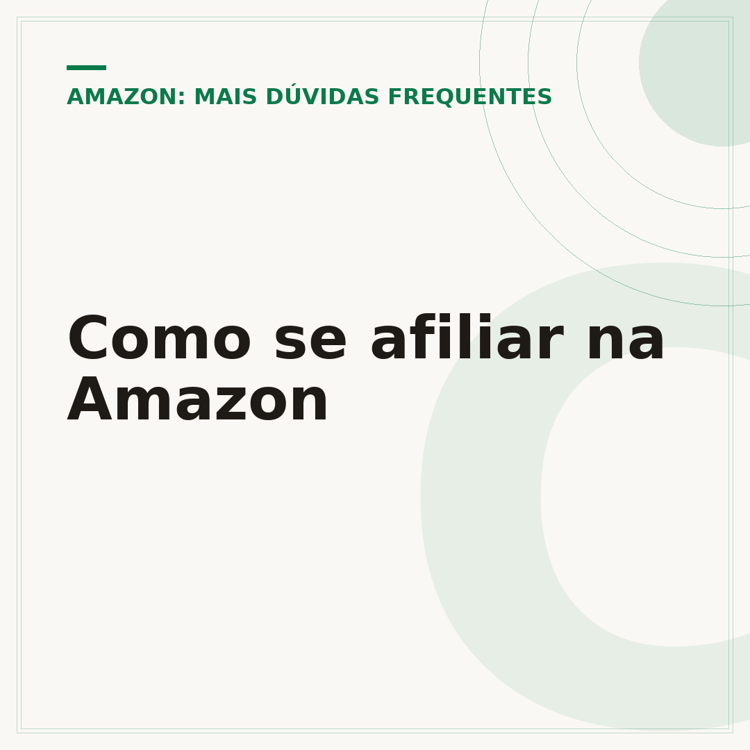 Como se afiliar na Amazon