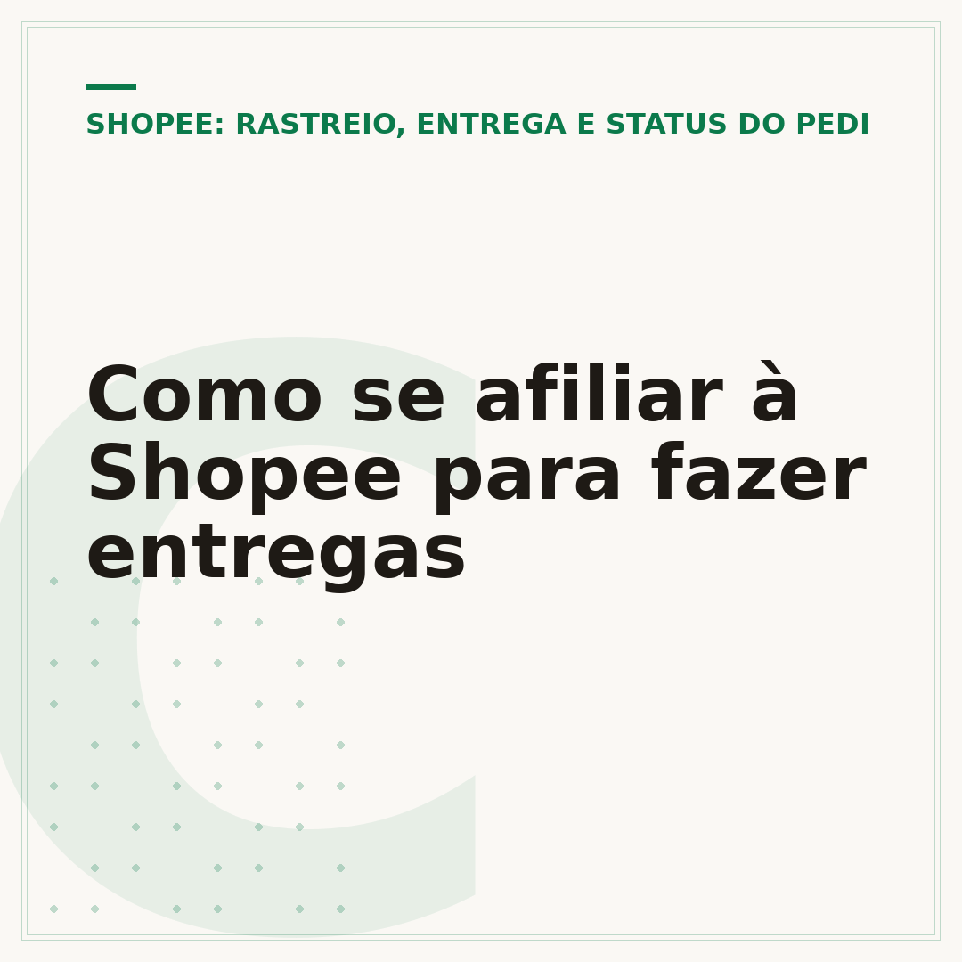 Como se afiliar à Shopee para fazer entregas