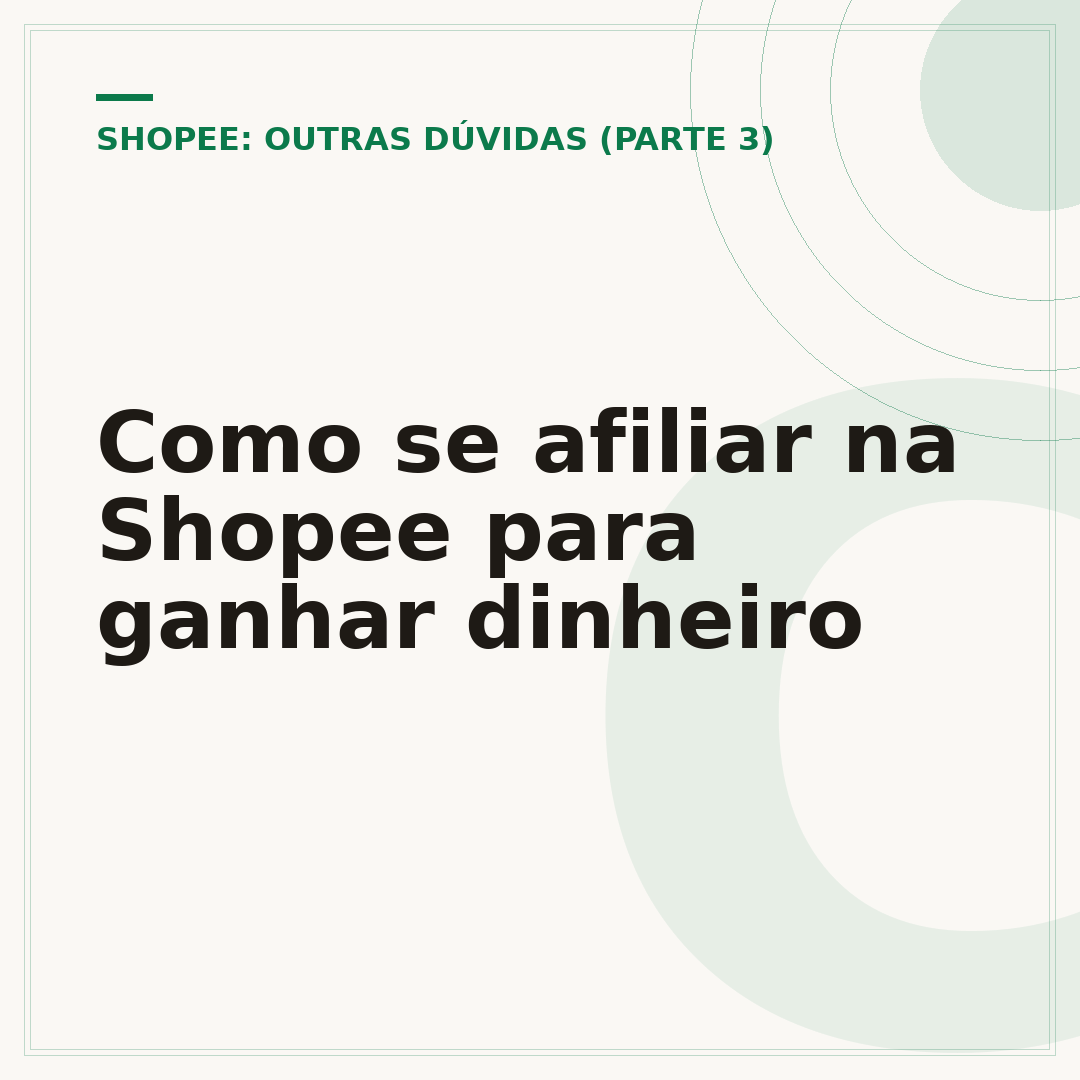 Como se afiliar na Shopee para ganhar dinheiro