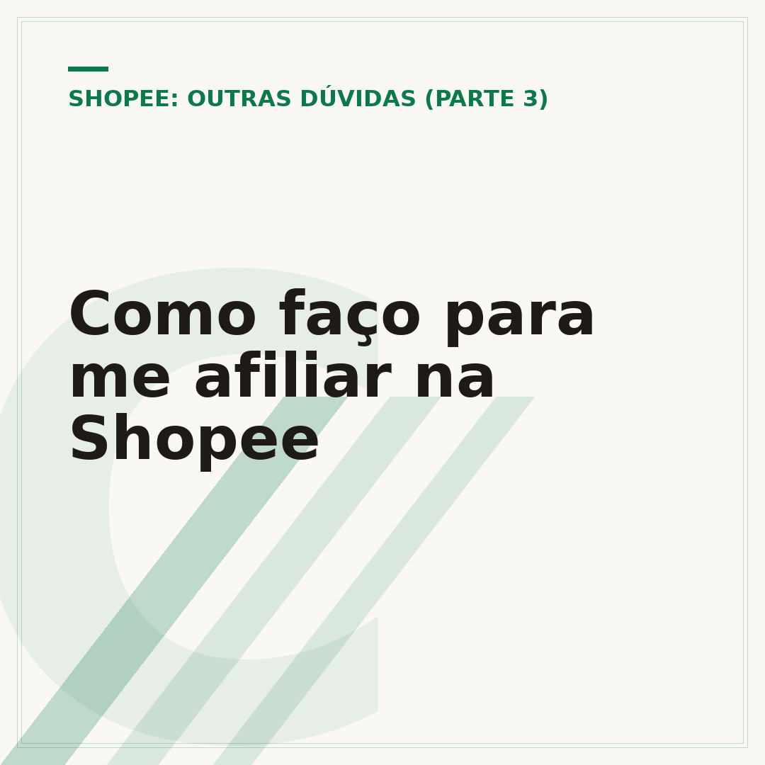 Como faço para me afiliar na Shopee