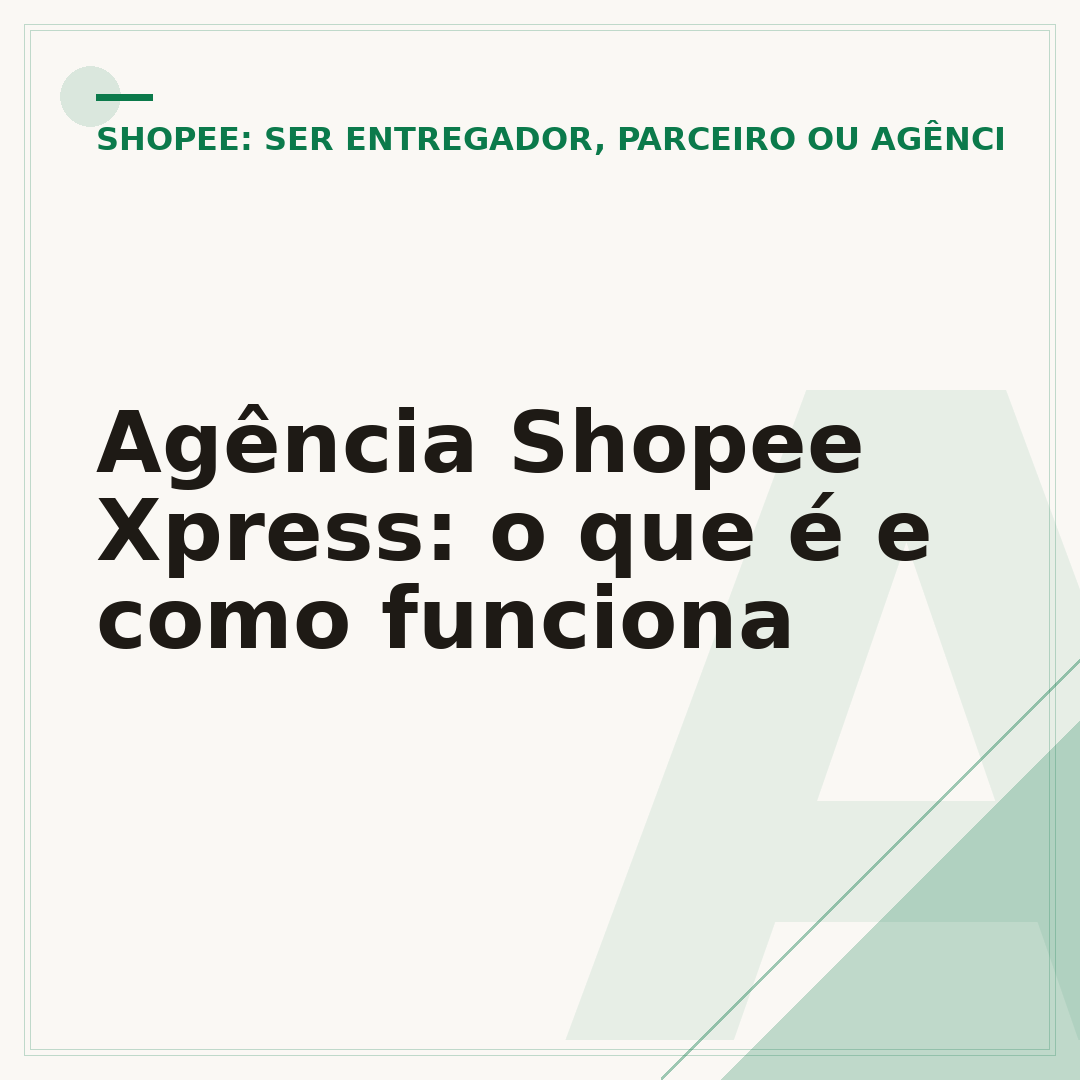 Agência Shopee Xpress: o que é e como funciona