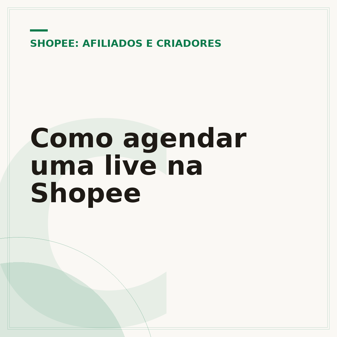 Como agendar uma live na Shopee