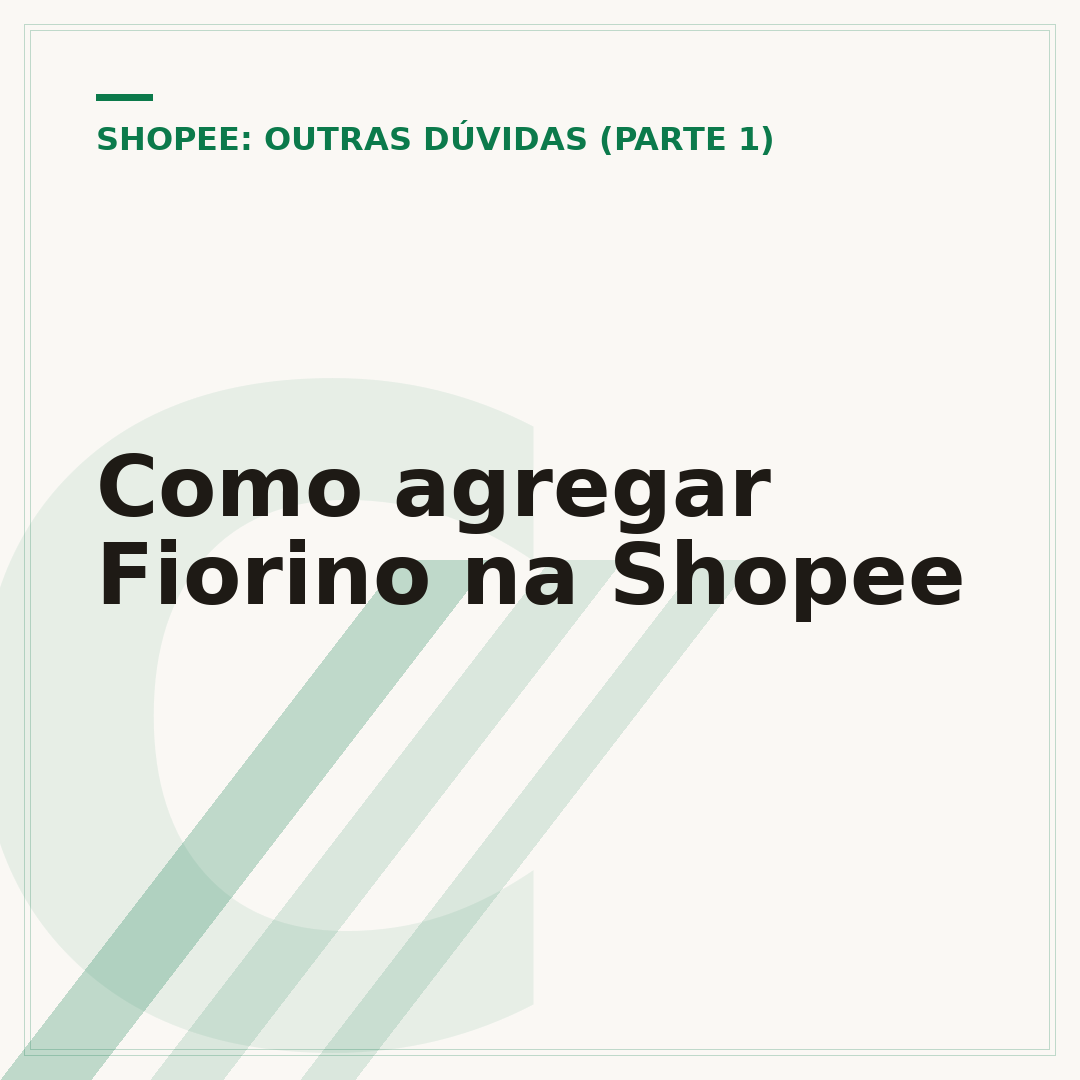 Como agregar Fiorino na Shopee