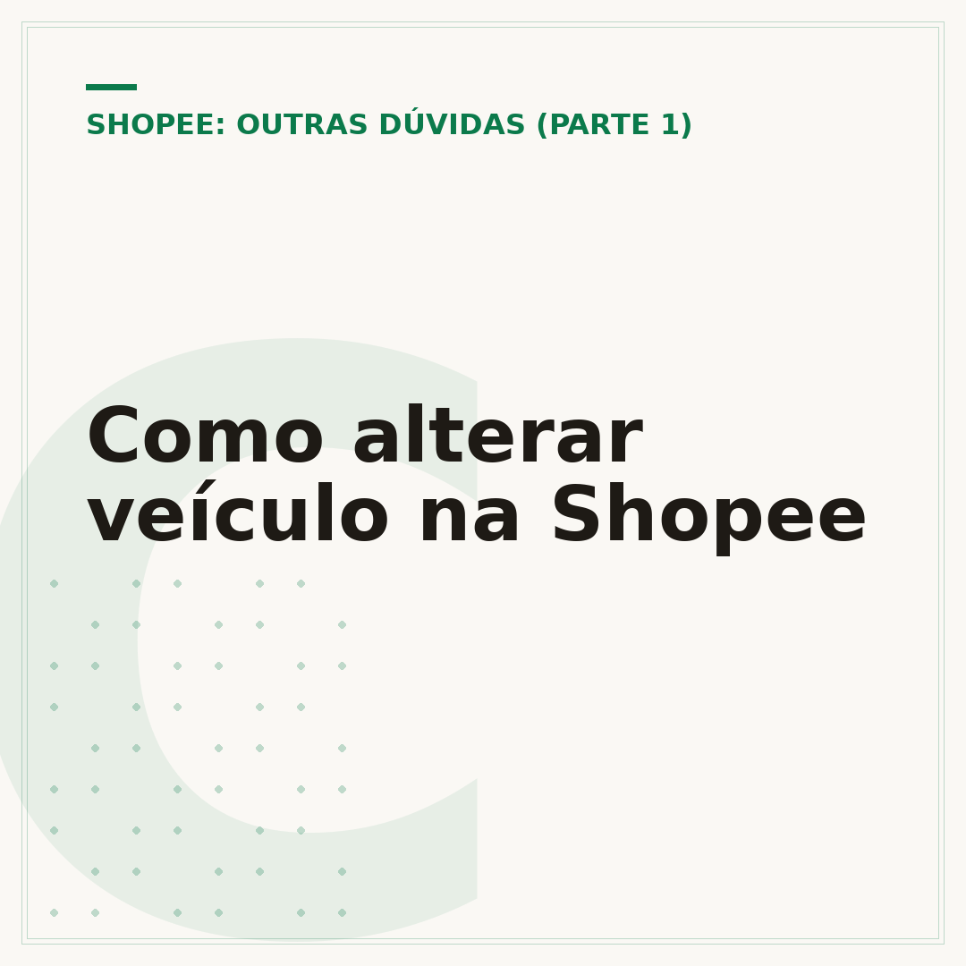 Como alterar veículo na Shopee