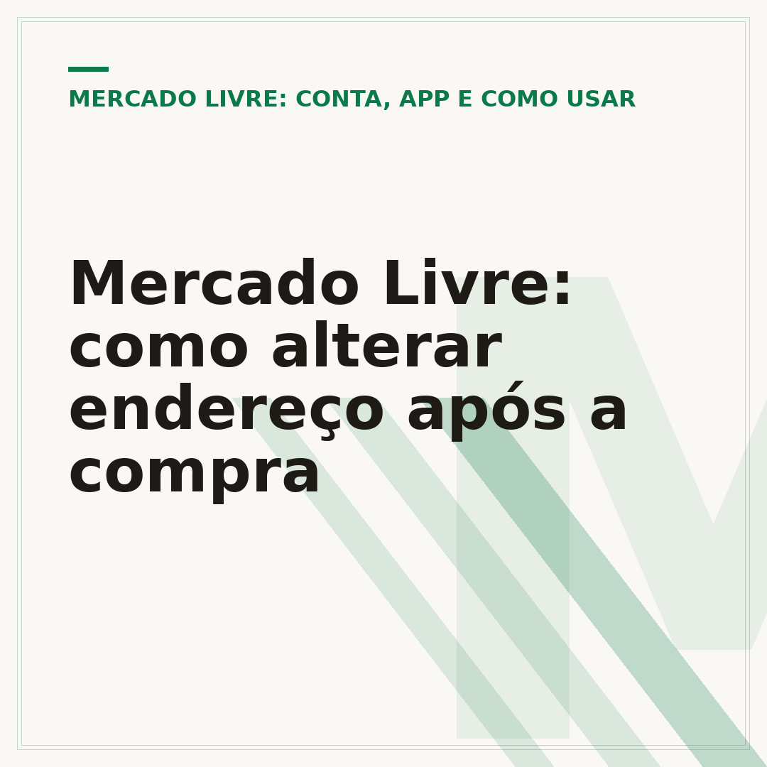 Mercado Livre: como alterar endereço após a compra