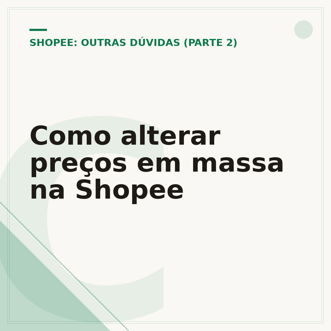 Como alterar preços em massa na Shopee