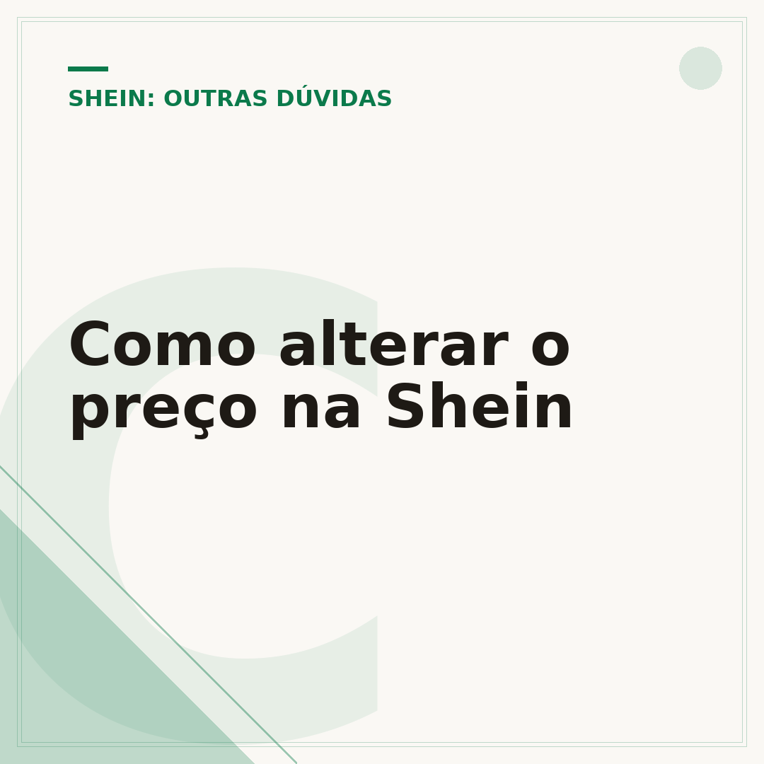 Como alterar o preço na Shein