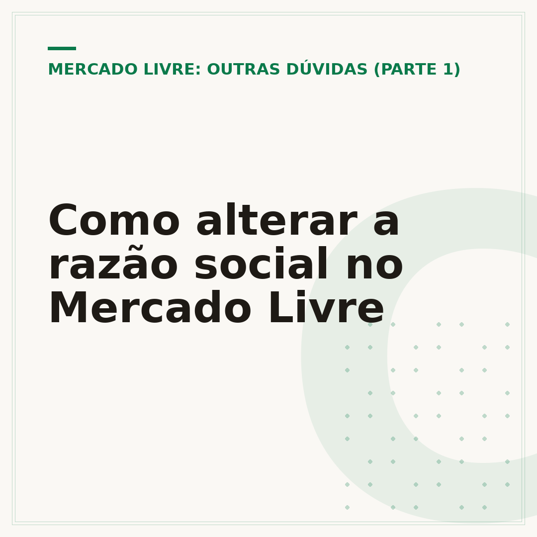 Como alterar a razão social no Mercado Livre