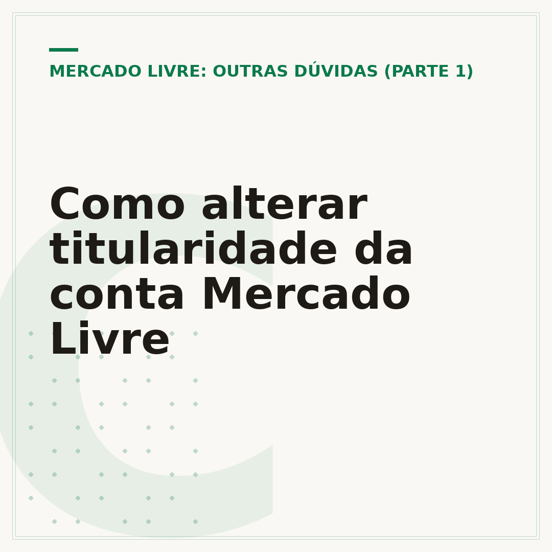 Como alterar titularidade da conta Mercado Livre