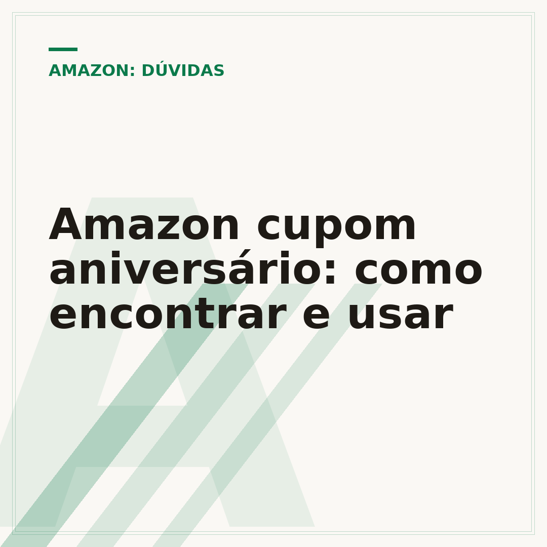 Amazon cupom aniversário: como encontrar e usar