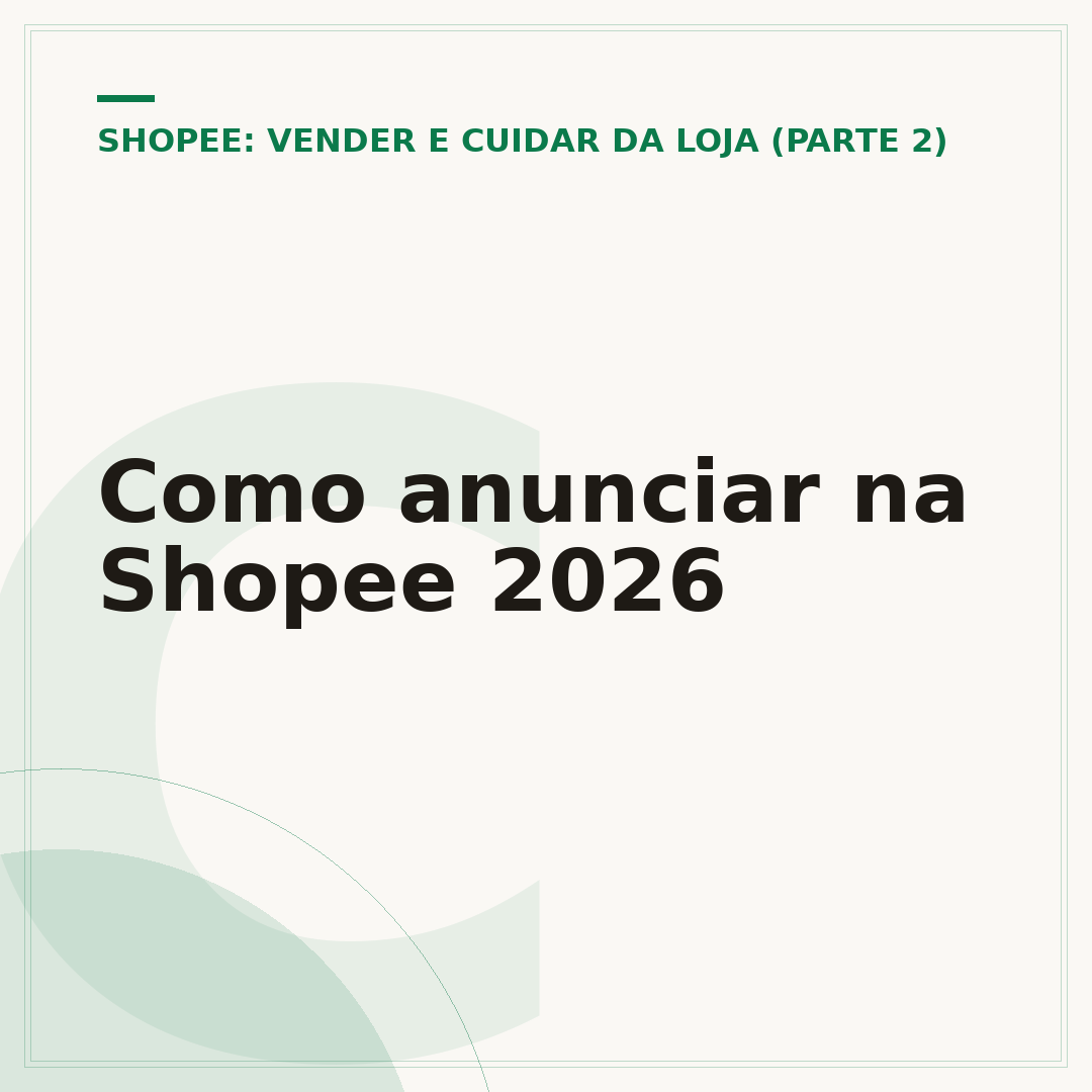 Como anunciar na Shopee 2026