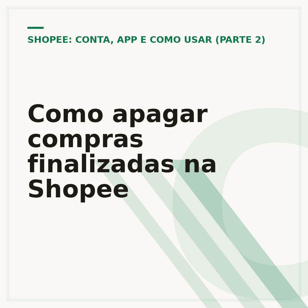 Como apagar compras finalizadas na Shopee