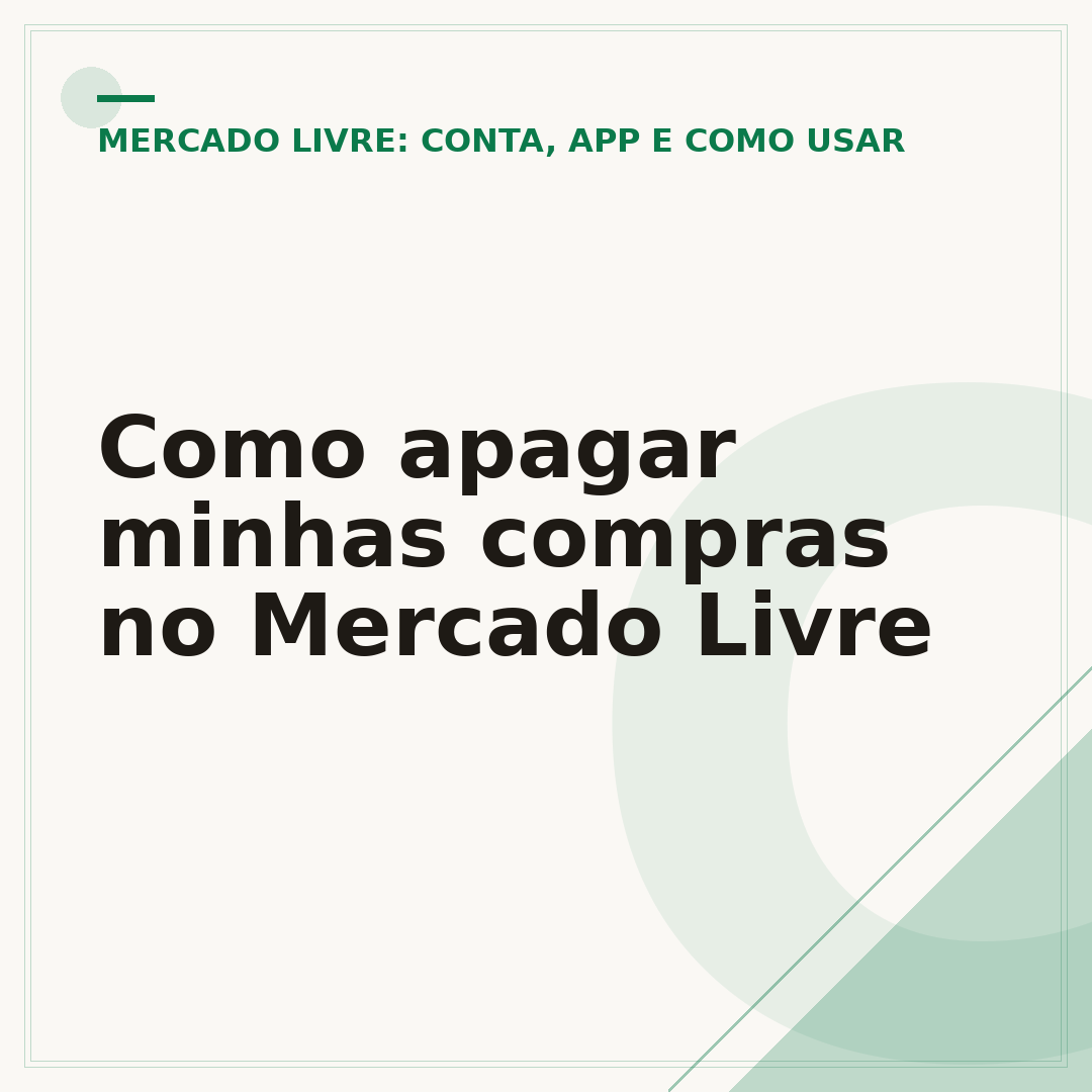 Como apagar minhas compras no Mercado Livre