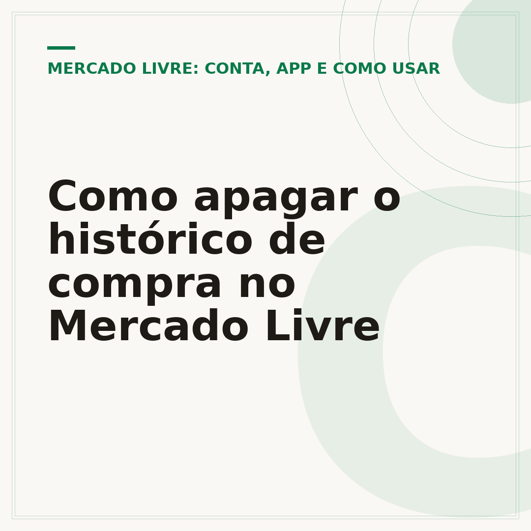 Como apagar o histórico de compra no Mercado Livre