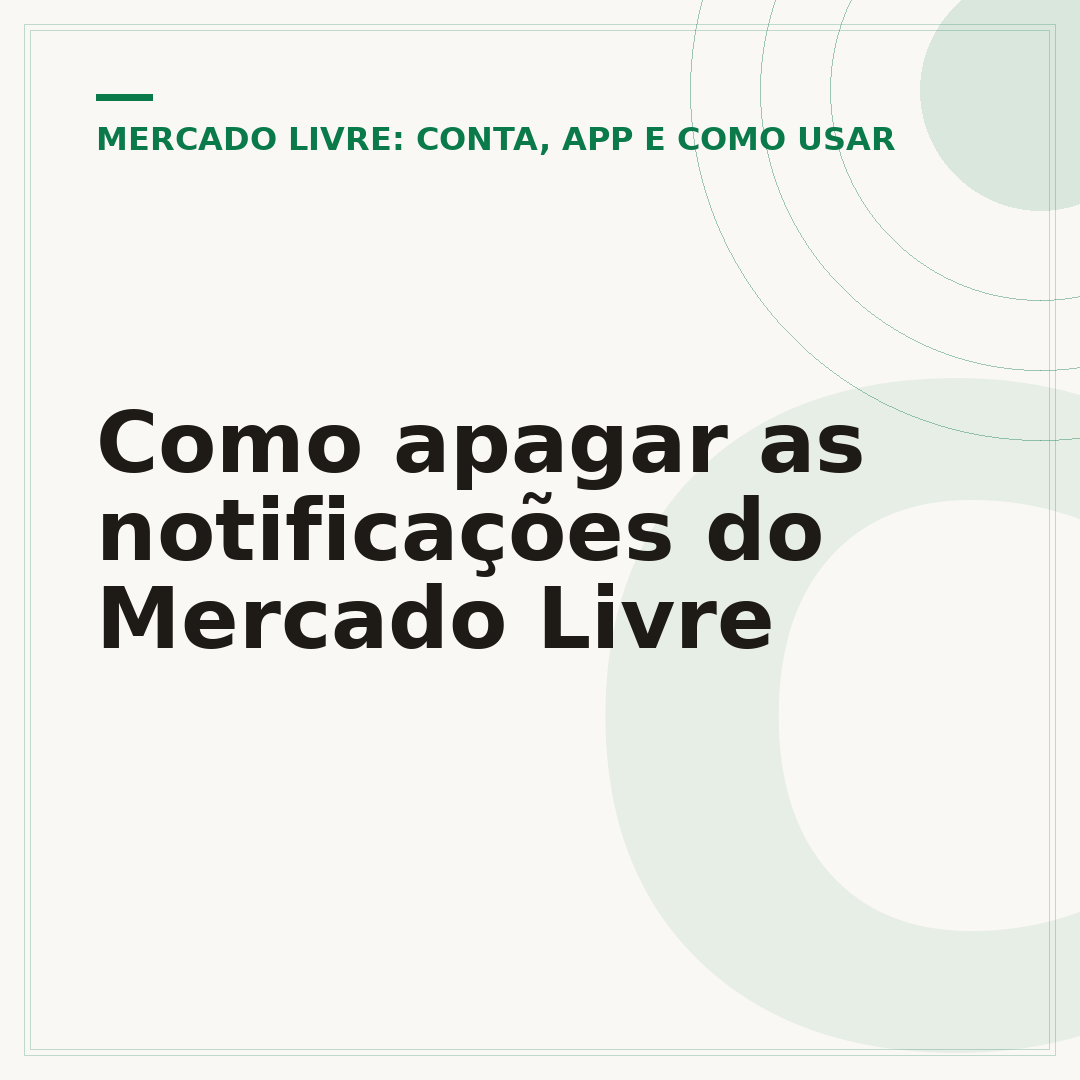 Como apagar as notificações do Mercado Livre