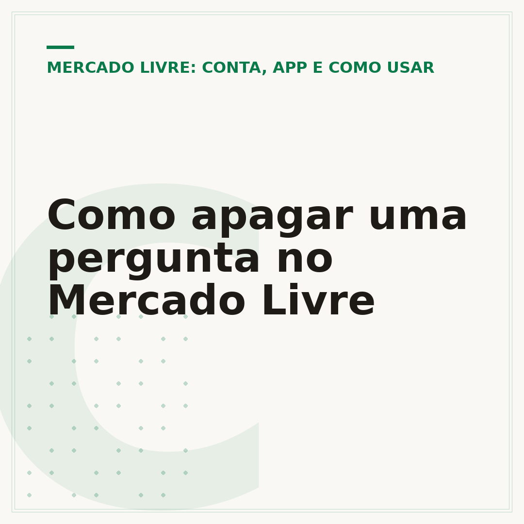 Como apagar uma pergunta no Mercado Livre