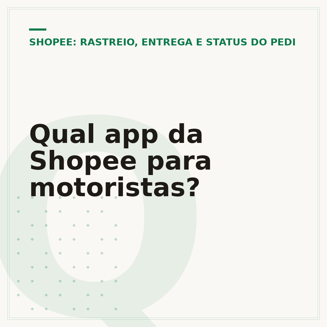 Qual app da Shopee para motoristas?