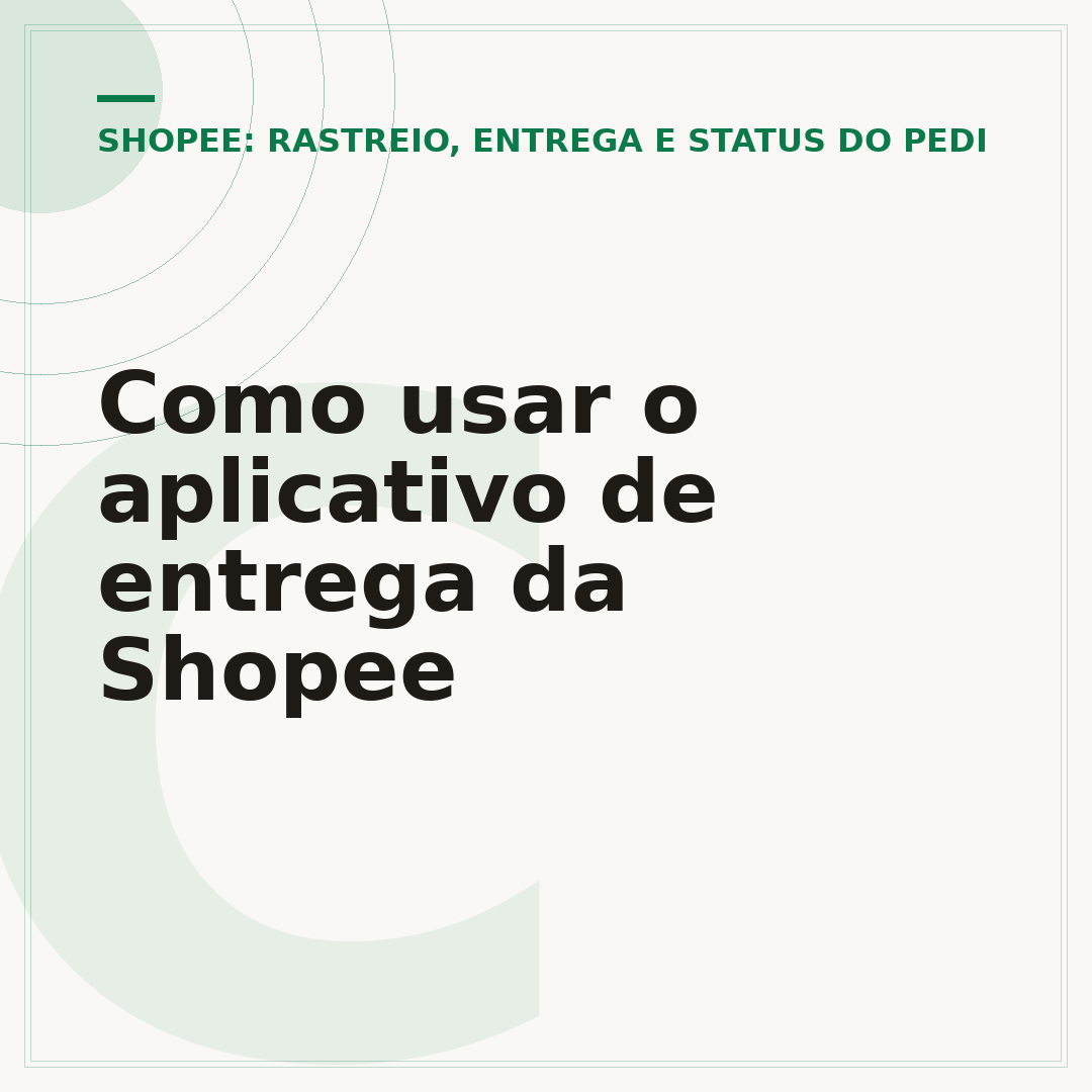 Como usar o aplicativo de entrega da Shopee