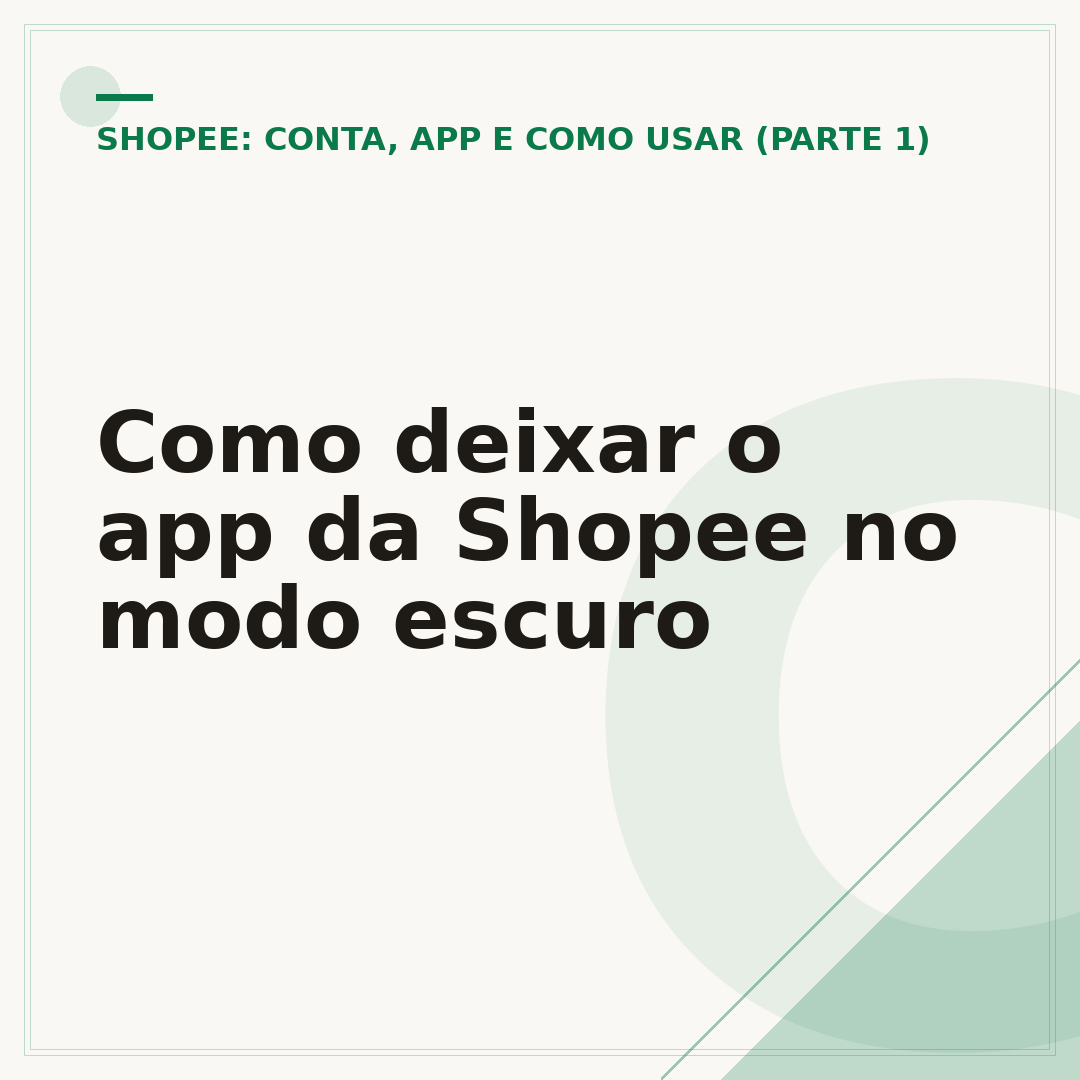 Como deixar o app da Shopee no modo escuro