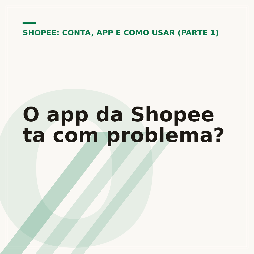 O app da Shopee ta com problema?