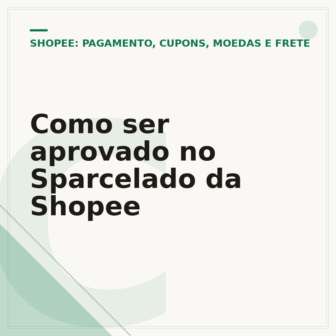 Como ser aprovado no Sparcelado da Shopee