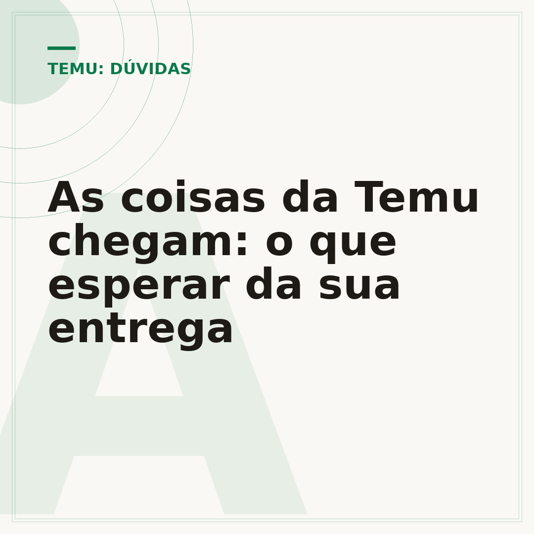As coisas da Temu chegam: o que esperar da sua entrega